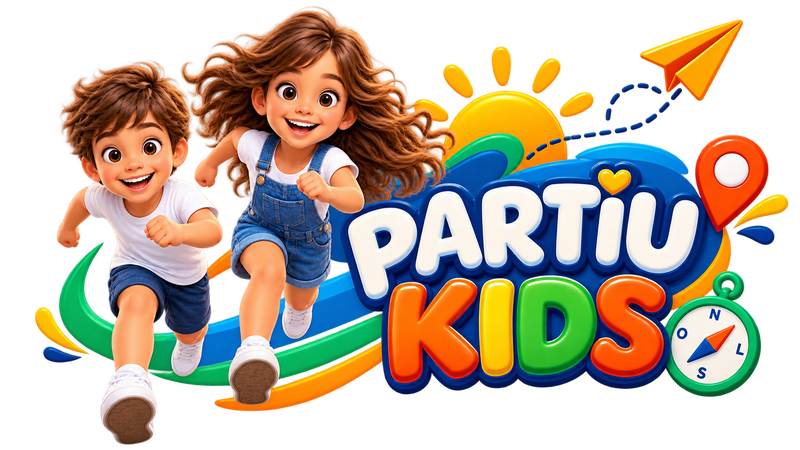 Logo Partiu Kids – Aplicativo de brincadeiras e atividades infantis